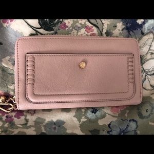 LC Lauren Conrad Pink Wristlet Wallet